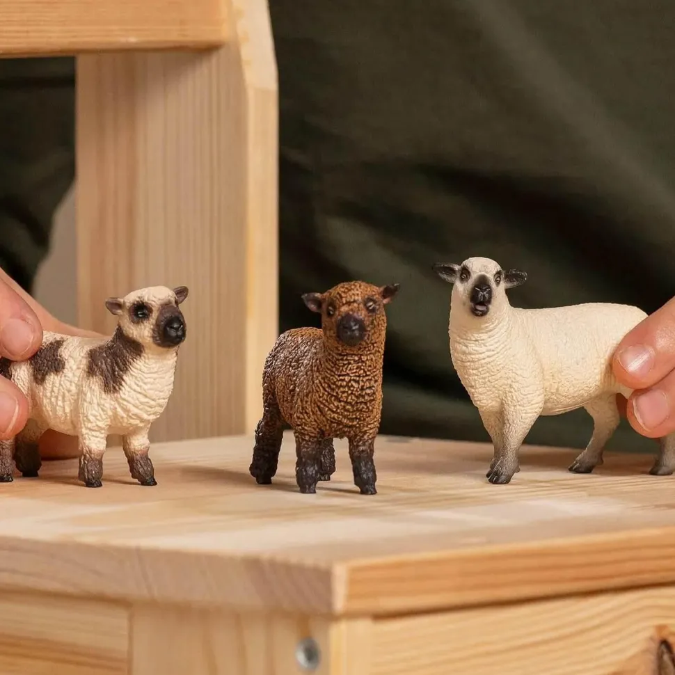 Figurines Farm World : Trio de moutons - Schleich