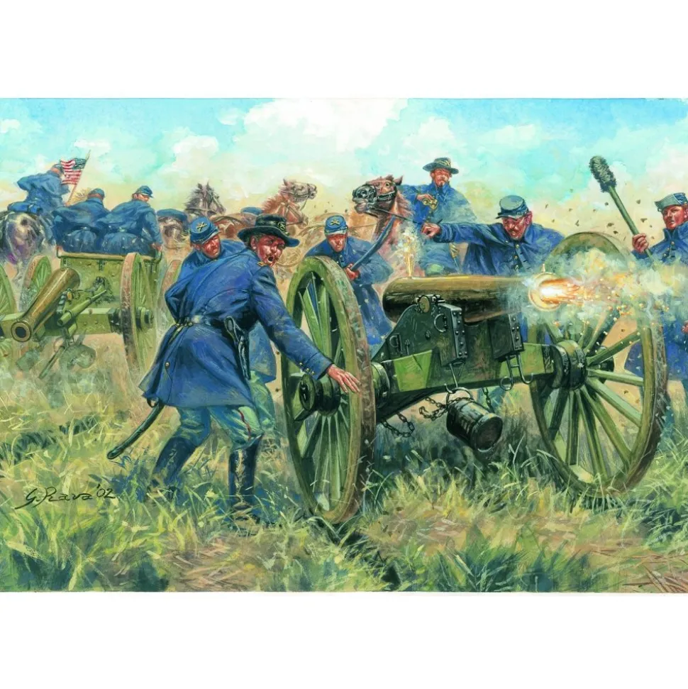 Figurines Guerre de Sécession : Artillerie de l'Union - Italeri