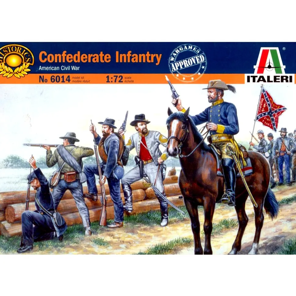 Figurines Guerre de Sécession : Troupes confédérées - Italeri