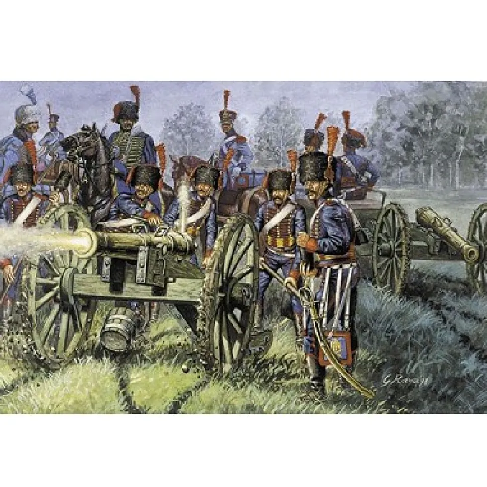 Figurines Guerres napoléoniennes : Artillerie de la Garde Française 1:72 - Italeri