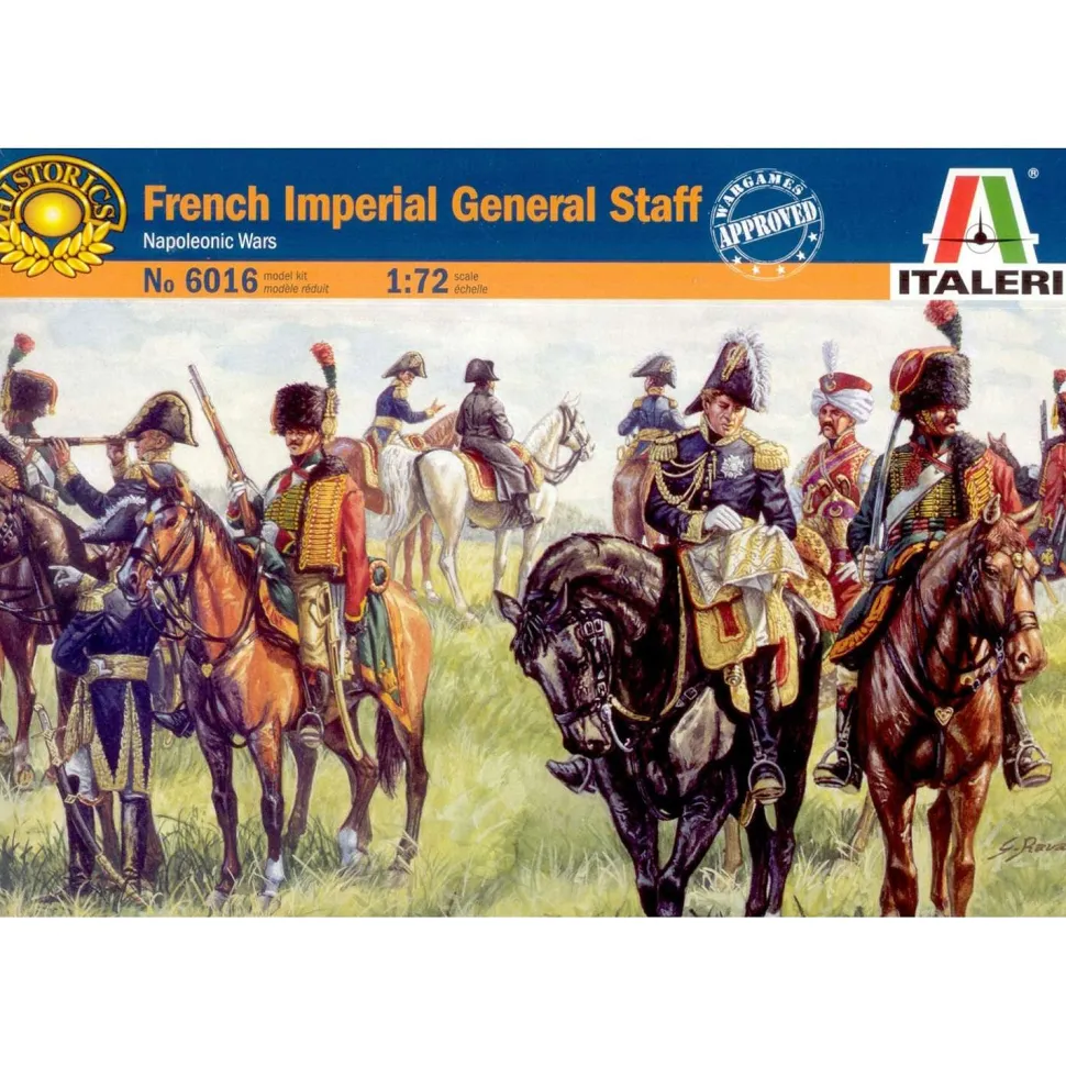 Figurines Guerres napoléoniennes : Etat-major impérial Français - Italeri