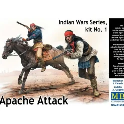 Figurines Indiens : Indian Wars Series kit n°1 : Attaque apache - Master Box
