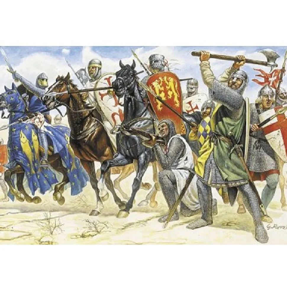 Figurines médiévales : Croisés du XIème siècle - Italeri