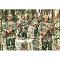 Figurines 2ème Guerre Mondiale : US Marines à Guadalcanal 1942 - Master Box