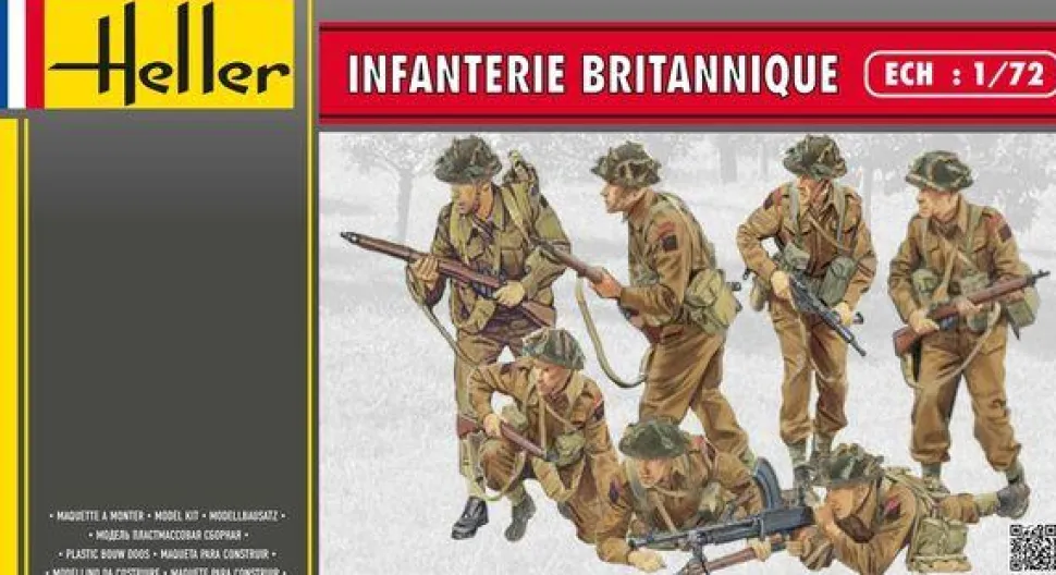 Figurines 2ème Guerre Mondiale : Infanterie britannique - Heller