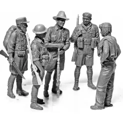Figurines 2ème Guerre Mondiale : Ensemble troupes alliées en Afrique du Nord 1941-1943 - Master Box