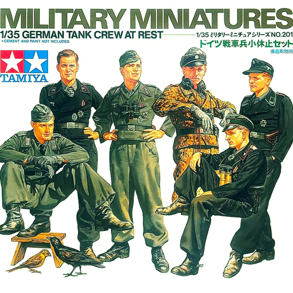 Figurines 2ème Guerre Mondiale : Tankistes allemands - Tamiya