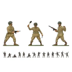 Figurines 2ème Guerre Mondiale : Vintage Classics : WWII U.S. Paratroops - Airfix