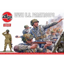 Figurines 2ème Guerre Mondiale : Vintage Classics : WWII U.S. Paratroops - Airfix