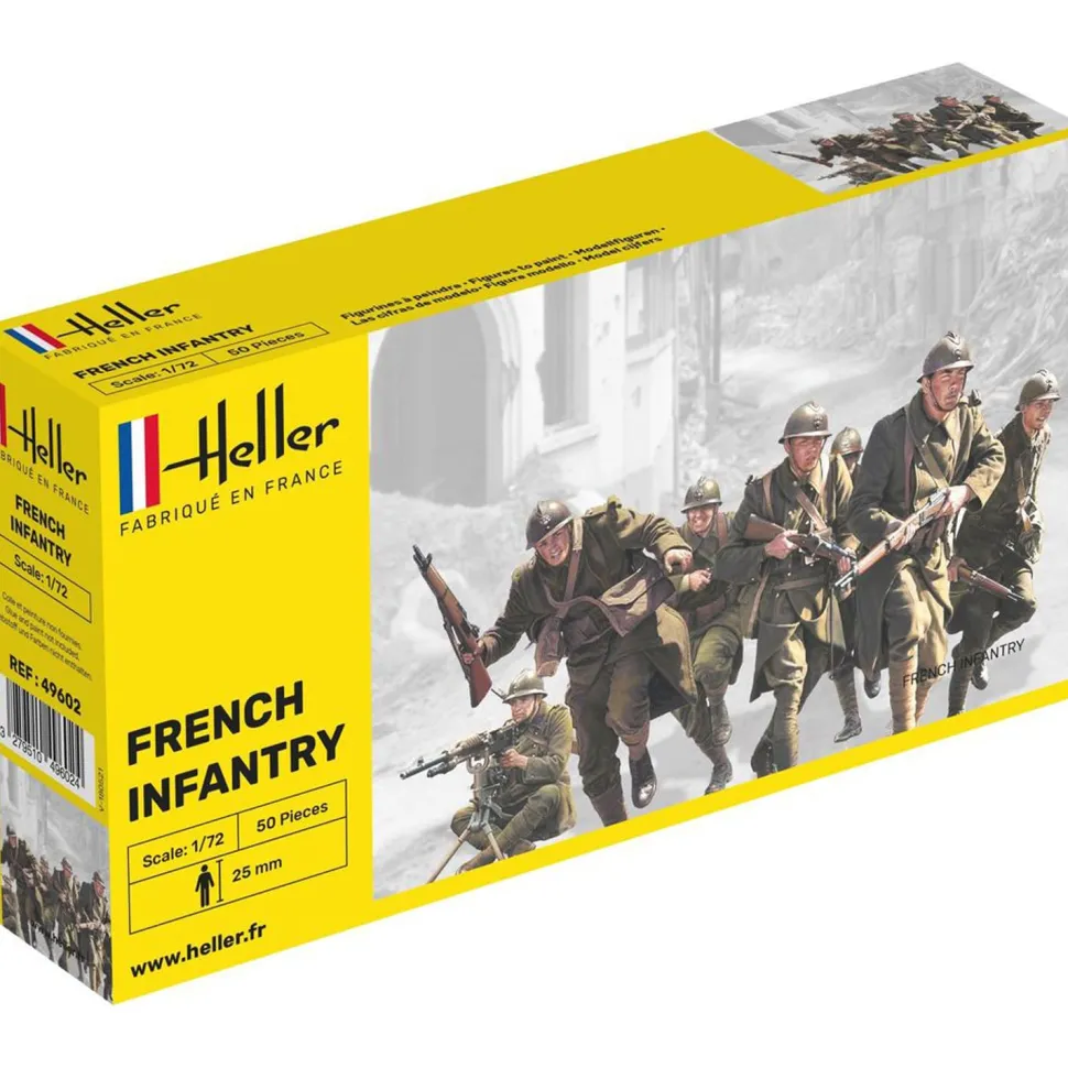 Figurines 2ème Guerre Mondiale : Infanterie française - Heller