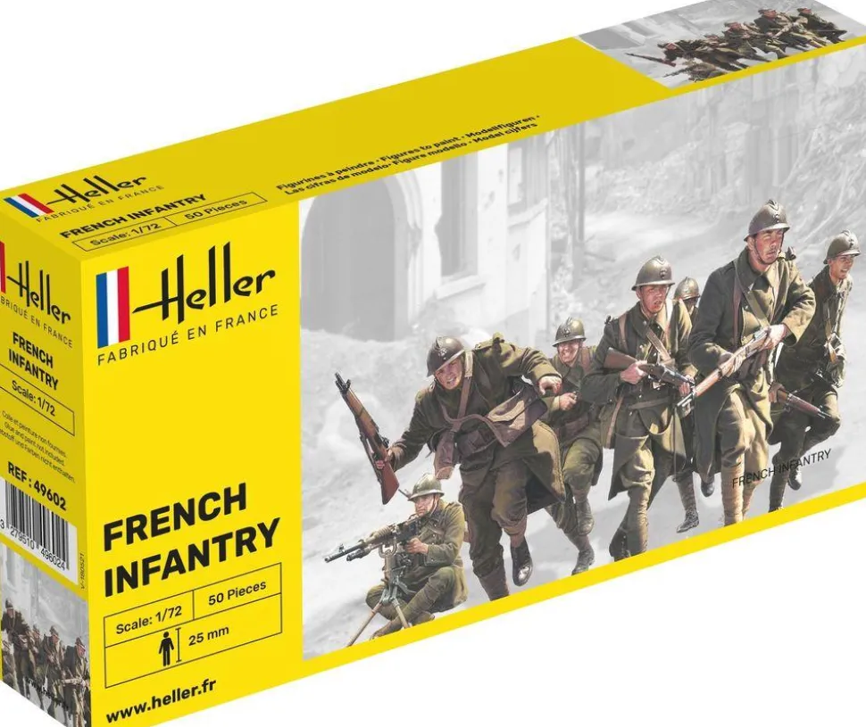 Figurines 2ème Guerre Mondiale : Infanterie française - Heller