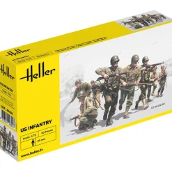 Figurines 2ème Guerre Mondiale : Infanterie US - Heller
