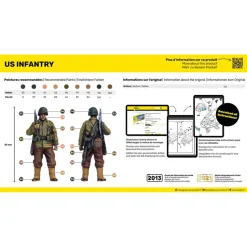 Figurines 2ème Guerre Mondiale : Infanterie US - Heller