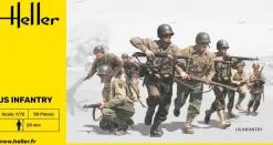 Figurines 2ème Guerre Mondiale : Infanterie US - Heller