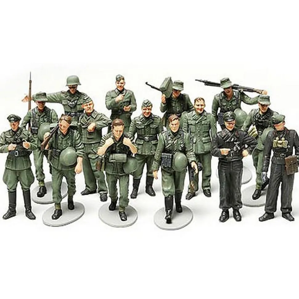 Figurines 2ème Guerre Mondiale : Infanterie Allemande En Manœuvre - Tamiya