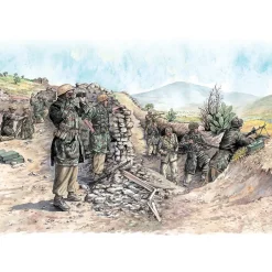 Figurines 2ème Guerre Mondiale : Parachutistes allemands en tenue tropicale - Italeri