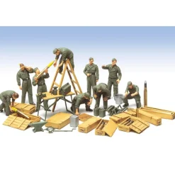 Figurines 2ème Guerre Mondiale : Équipage Char Allemand - Tamiya