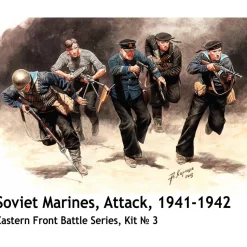 Figurines 2ème Guerre mondiale : Les marins soviétiques attaquent 1941-1942 - Master Box