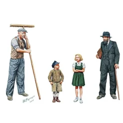 Figurines 2ème Guerre Mondiale : Civils Europe de l'Ouest 1944 - Master Box