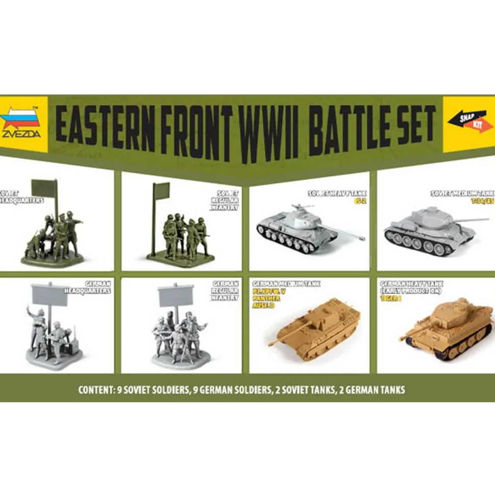 Figurines 2ème Guerre Mondiale : Set Combat Front Est - Zvezda
