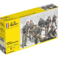 Figurines 2ème Guerre Mondiale : Panzergrenadiers allemands - Heller