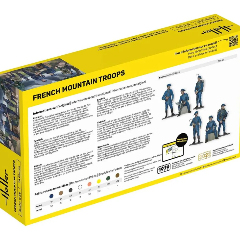 Figurines militaires : Chasseurs alpins - Heller