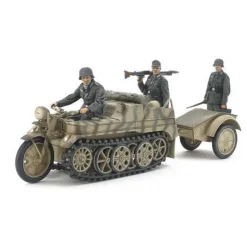Figurines Militaires : Sd.Kfz.2 Kettenkraftrad - Tamiya