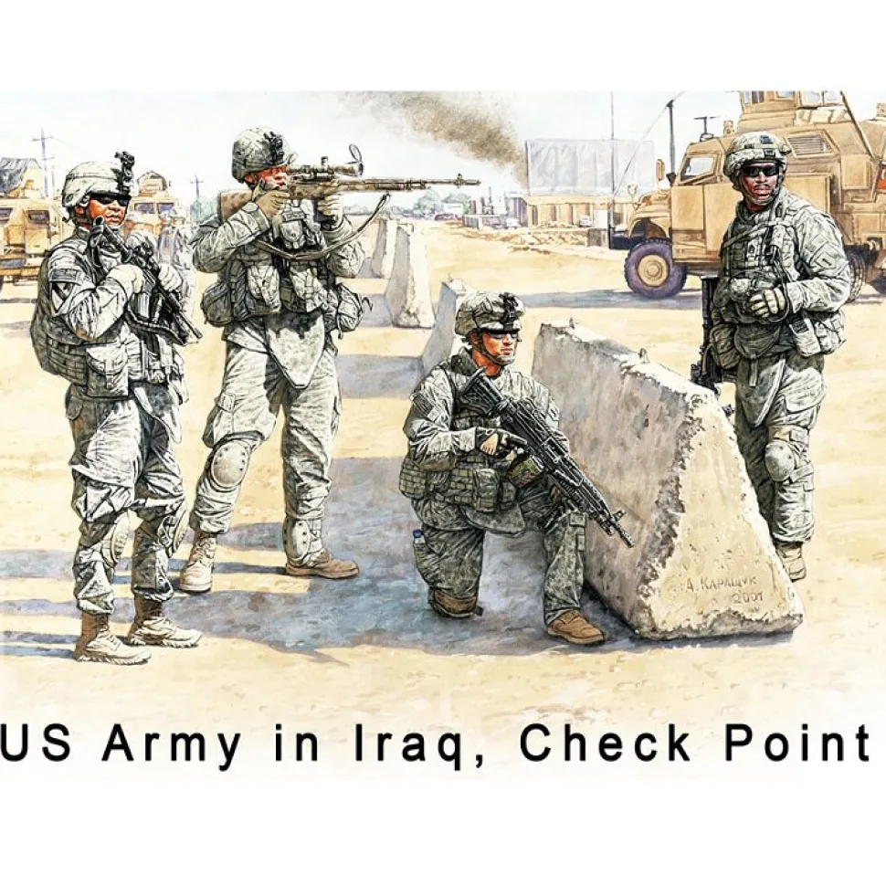 Figurines militaires : US check point : Irak 2010 - Master Box