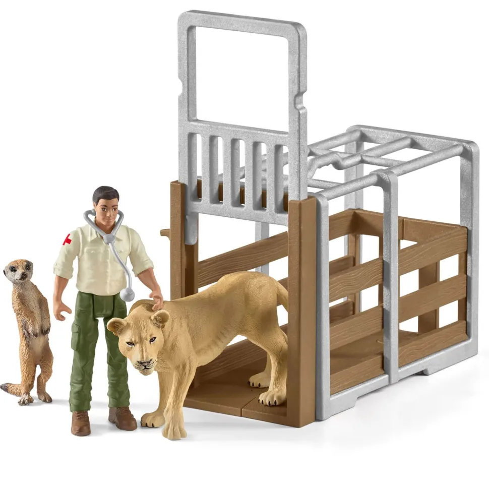Figurines Wild Life : Gros camion sauvetage d'animaux - Schleich