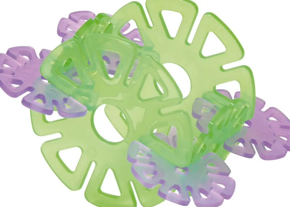 Fleurs à clipser, translucides, set de 640 pièces - Eduplay