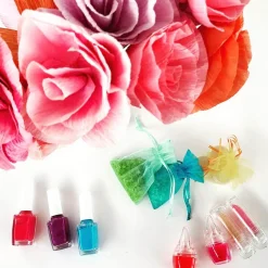 Fleurs en crépon -roses - Sentosphère