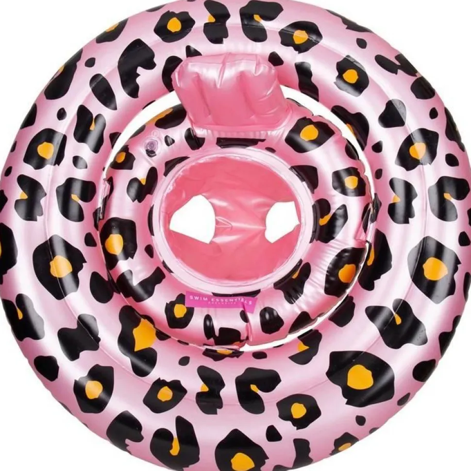 Flotteur Léopard Rose-Doré - 69 Cm - Swim Essentials