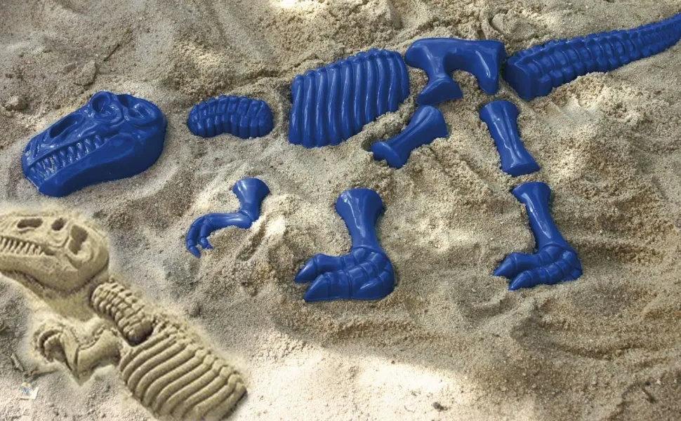 Formes pour sable, Tyrannosaurus Rex bleu, set de 10 pces - Eduplay