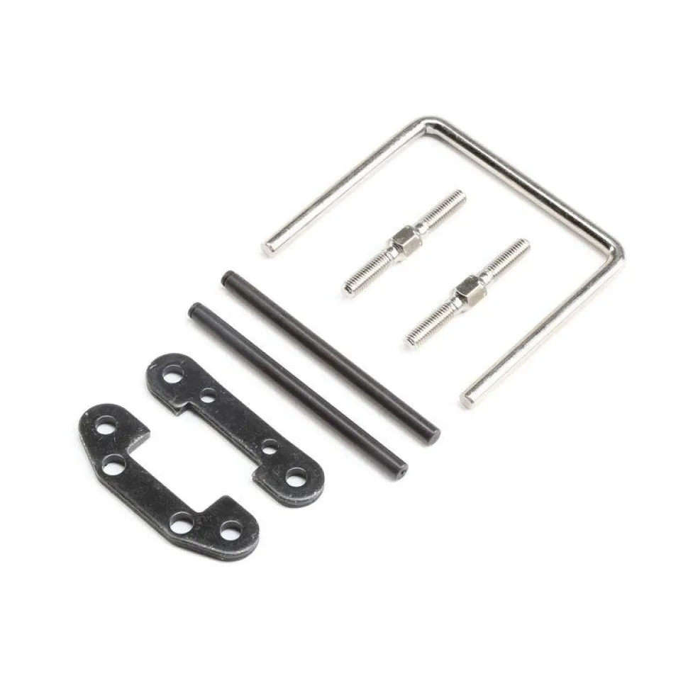 Front Hinge Pin & Brace Set: SuperRockRey - Losi - TLR