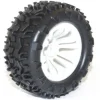 FTX CARNAGE MOUNTED WHEEL/TYRE COMPLETE PAIR - WHITE - FTX