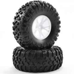 FTX OUTLAW PRE-MOUNTED WHEELS & TYRES - WHITE - FTX