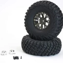 FTX TEXAN 1/10 MOUNTED TYRES O N 8-SPOKE BEADLOCK WHEELS (PR) - FTX