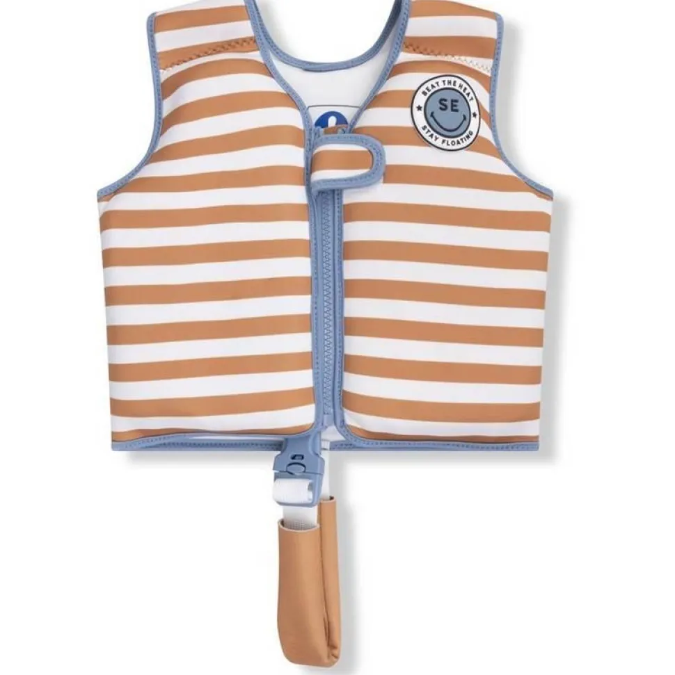 Gilet De Natation - Rayures brunes - Swim Essentials