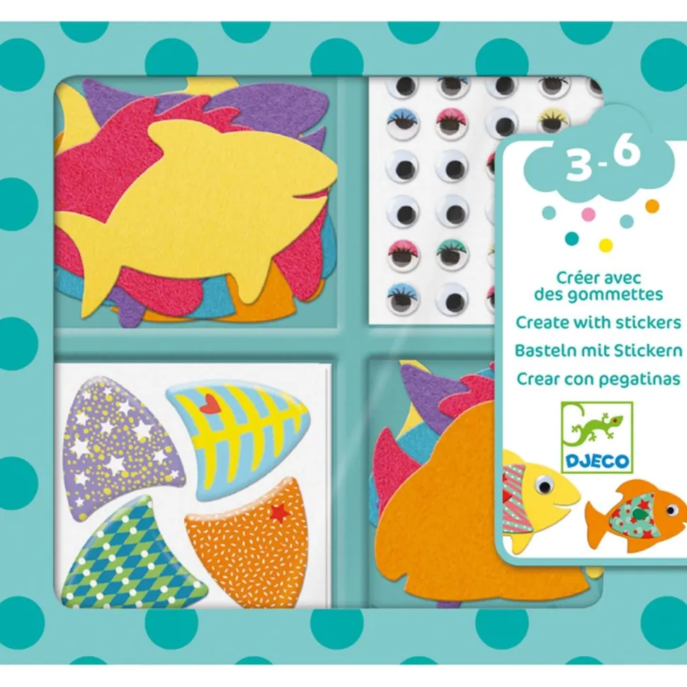 Gommettes : J'aime les poissons - Djeco