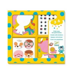 Gommettes et Stickers : J'aime les animaux - Djeco