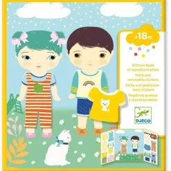 Gommettes repositionnables : Les habits - Djeco