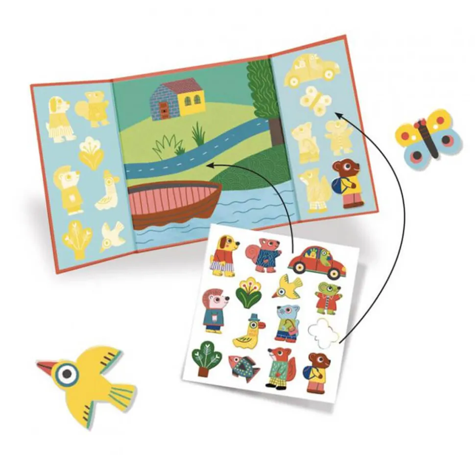 Gommettes repositionnables : Les animaux - Djeco