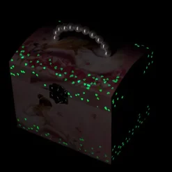 Grande boîte à bijoux musicale phosphorescente : Ballerine Rose - Trousselier