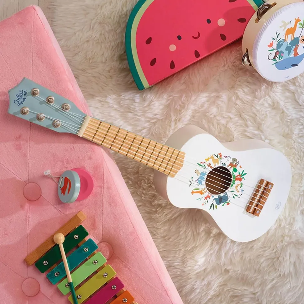 Guitare en bois, Les animaux du monde - Sarah Betz - Vilac