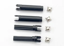Half shafts, left or right (1/16 E-Revo) (internal splined half shaft (2)/external splined half shaf - Traxxas