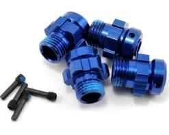 Hexagones De Roues + Ecrous 6061-T6 Alu Anodises Bleu Xo-1 - Traxxas