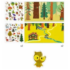 Histoire de stickers : La forêt magique - Djeco