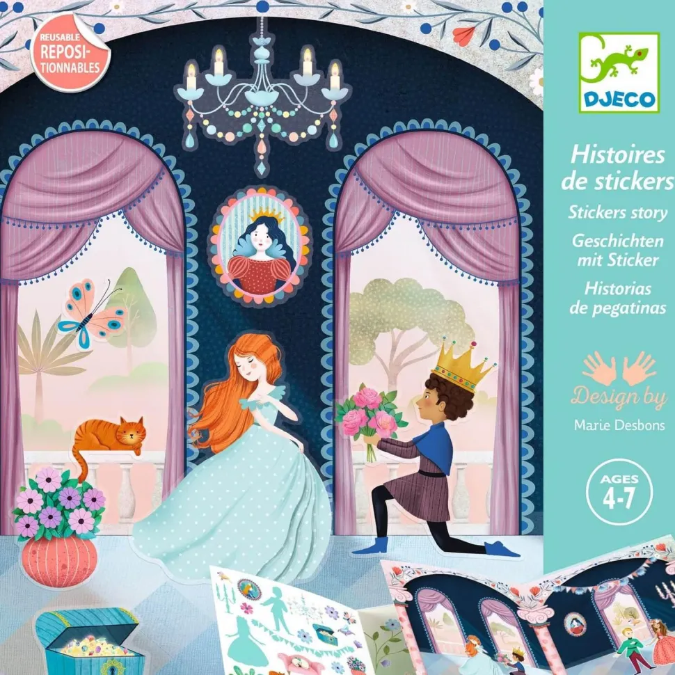Histoires de stickers : La vie au château - Djeco