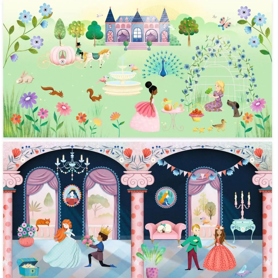 Histoires de stickers : La vie au château - Djeco