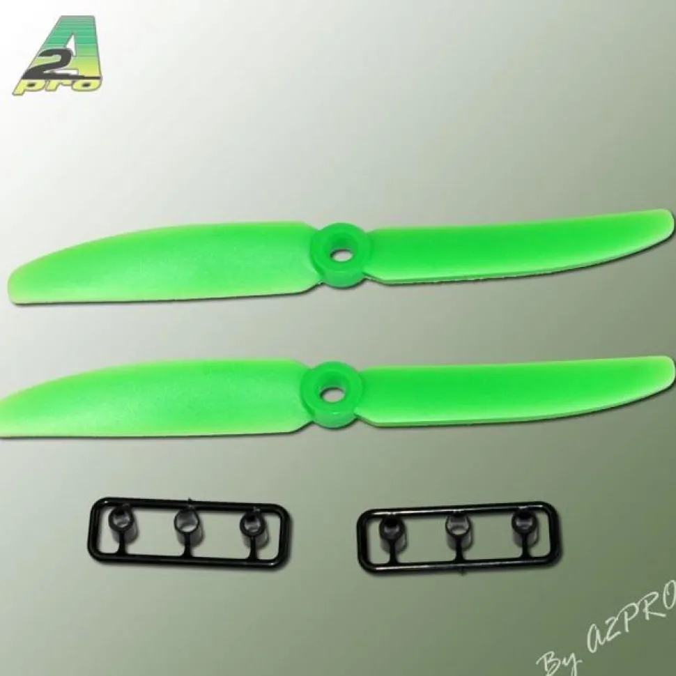 Hélice Gemfan Slow Fly CW vert 5 x 3 (2 pcs) A2PRO - Gemfan